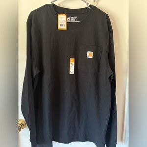 Carhartt Black Pocket Long Sleeve Tee